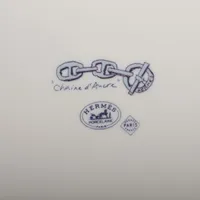 エルメスシェーヌダンクル　スクエア　プレート エルメス シェーヌダンクル スクエアプレート 陶器 底印「音符