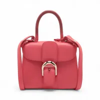 ドルチェ&ガッバーナ シシリー レザー 2WAYハンドバッグ ピンク