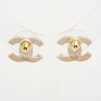 希少品✨シャネル ピアス 両耳 ラウンド ラインストーン ココマーク ラメ入り CHANEL シャネル ピアス ABB317 B13555 レディース ライン
