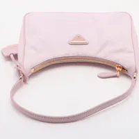 【PRADA】テスートナイロンバッグレザー エナメル 白タグ ピンク プラダ テスート ナイロンxレザー ショルダーバッグ ピンク