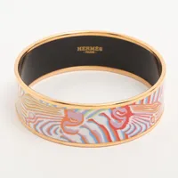 【HERMES】 エルメス エマイユGM バングル GP ゴールドxマルチカラー エルメス エマイユGM バングル GP マルチカラー AP123620｜中古