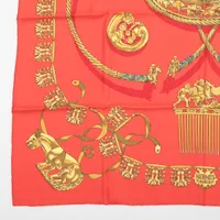 エルメス カレ90 LES CAVALIERS D'OR 黄金ノ騎士 スカーフ