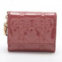 Dior ディオール ロータスウォレット パテントレザー ディオール レディディオールロータスウォレット パテントレザー
