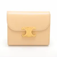 セリーヌ トリオンフ スモールフラップウォレット レザー