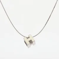 エルメス カージュドアッシュ Hキューブ ネックレス GP