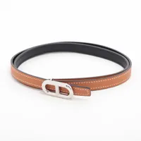 エルメス HERMES ベルト ゴールド ブラック シェーヌダンクル アンクル エルメス シェーヌダンクル □A刻 ベルト 85 ボックスカーフ