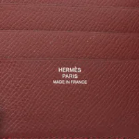 エルメス ポーカーGM ヴォーエプソン マネークリップ ボルドー