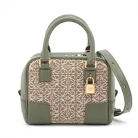 ロエベ リピートアナグラム アマソナ28 キャンバス×レザー 2WAY