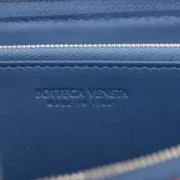 ボッテガヴェネタ マキシチャート ラウンドファスナー ブルー BOTTEGA VENETA ボッテガヴェネタ/ブランドバッグ