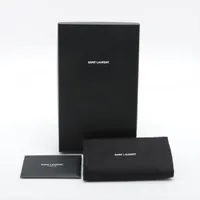サン・ローラン レザー ロング ウォレット SAINT LAURENT PARIS サンローランパリ レザー ラウンド