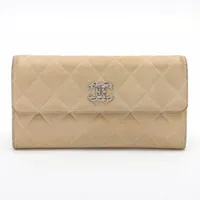 長財布 マトラッセ シャンパンゴールド パテントレザー シャネル　エナメル ktijjezedxm1qol7_1.jpg