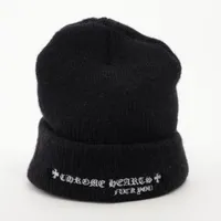 ■ Chrome Hearts ビーニー CHプラス ■ BLK クロムハーツ CHプラス ビーニー アクリル ONE SIZE 23cm
