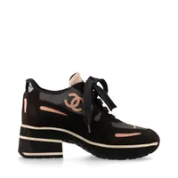 CHANELシャネル スエード靴 シャネル ココマーク 97P スエード スニーカー 40 レディース