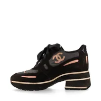 箱付き CHANEL シャネルスポーツ ココマーク 03A スエードスニーカー シャネル ココマーク 97P スエード スニーカー 40 レディース