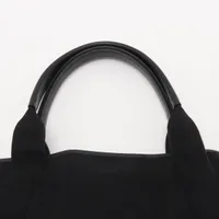 バレンシアガ　フェルト　ハンドバッグ　ネイビー×ブラック バレンシアガ ネイビーカバス キャンバスxレザー ハンドバッグ