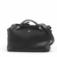 フェンディ レザー フリル パンプス ブラック コリブリ レザー ブラック | Fendi