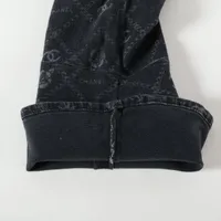 シャネル ココボタン P75 コットン デニムパンツ 36 レディース