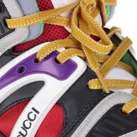 unde GUCCI マルチカラー ハイカットバスケットシューズ グッチ バスケット ファブリック ハイカットスニーカー 9 1/2
