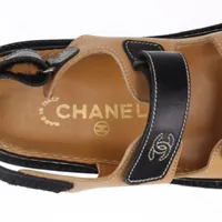 CHANEL（シャネル） 編み込みレザー サンダル サイズ36（約23cm） 楽天市場】【新品】 シャネル サンダル チェーンモチーフ ココ
