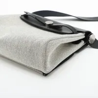 エルメス エールバッグジップ ミニ トワルアッシュxヴァッシュハンター