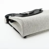 エルメス エールバッグジップ ミニ トワルアッシュxヴァッシュハンター