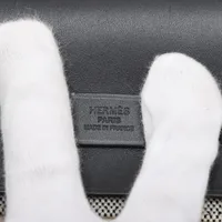 エルメス エールバッグジップ ミニ トワルアッシュxヴァッシュ