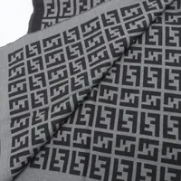 【希少】 フェンディ マフラー ストール ズッカ柄 チェック グレー ブラック 楽天市場】FENDI フェンディ マフラー ズッカ柄 ストライプ
