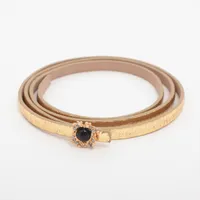 CHANEL レザー ベルト 85/34 CHANEL シャネル レザー ココマーク ベルト 85/34 08C ブラック