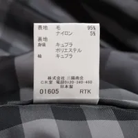 バーバリーロンドン ウール ピーコート 38 レディース ブラック
