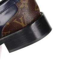 希少 超美品 ルイヴィトン レザー 本革 ローファー 革靴 スリッポン 36 名東】【LOUIS VUITTON】ルイヴィトン ローファー サイズ6