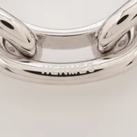 HERMES ルカデ シェーヌダンクル スカーフリング シルバー HERMES ルカデ シェーヌダンクル スカーフリング シルバー