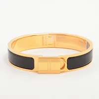 HERMÈS ブラック超美品❗️ レザーバングル、ほぼ新品未使用品‼️ ブレスレットのジュエリーの通販なら ジェイビーワークス 公式