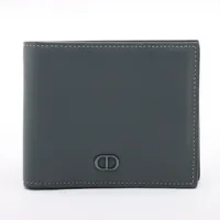 美品⭐️メゾンマルジェラ 2つ折り財布 4ステッチ レザー ダークグリーン A3850031.JPG