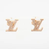 ルイヴィトン ヴィトン プティルイ ピアス ゴールド ラインストーン LOUIS VUITTON ルイ・ヴィトン ピアス・プティ ルイ