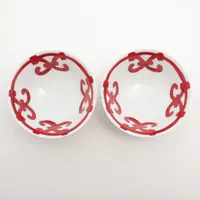 【美品】 HERMES エルメス ガダルキヴィール ボウルセット お茶碗 2点 Hermes エルメス ガダルキヴィール Soup Bowl スープボウル 170ml