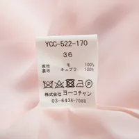 ヨーコチャン ウール コート 36 レディース ピンク YCC-522-170