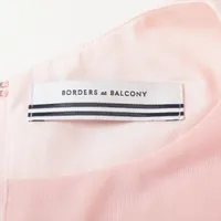 美品 希少レア ボーダーズアットバルコニー カシュクールワンピース ピンク 美品 希少レア ボーダーズアットバルコニー カシュクール