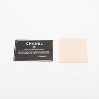 シャネル コココクーン レザー ハンドバッグ ネイビーxシルバー