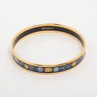 ⭐良品⭐エルメス GP エマイユ バングル エルメス エマイユPM バングル GP ブルー A3851345｜中古