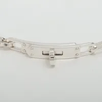 【ユニセックス】HERMES ケリーチェーンシルバーブレスレット ユニセックス】HERMES ケリーチェーン ブレスレット シルバー