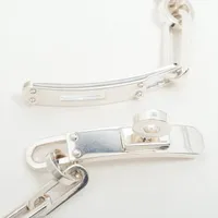 【ユニセックス】HERMES ケリーチェーンシルバーブレスレット ユニセックス】HERMES ケリーチェーン ブレスレット シルバー