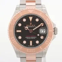 ロレックス ヨットマスター37 268621 PG×SS PG×SS AT 黒文字盤 あまりごま2
