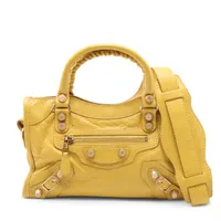 バレンシアガ ジャイアント ミニシティ レザー 2WAYハンドバッグ