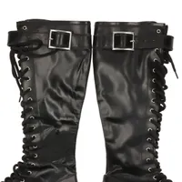 アレキサンダーマックイーン レザー ロングブーツ 37 レディース