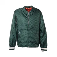 がっつくんSUPREME グリーン ナイロンジャケット ボア グッチ GG 22AW ナイロン ジャケット 50 メンズ グリーン 654831