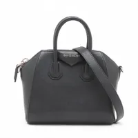 【極美品】ジバンシー アンティゴナ ハンドバッグ 2way レザー 黒 ジバンシィ アンティゴナ レザー 2WAYハンドバッグ ブラック