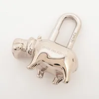 エルメス　ＨＥＲＭＥＳ　カデナ　ヒポポタマス/かば　シルバー　レア　チャーム bb3439_6.jpg