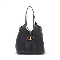 トッズ　T タイムレス レザー トートバッグ トッズ Tタイムレス レザー トートバッグ ブラック A3851752