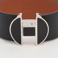 HERMES ブラック バングル ブラック - レディス, ファッションジュエリー, ブレスレット