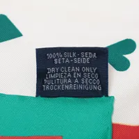 エルメス カレ90 Jeu de Cartes スカーフ シルク レッド A3852453